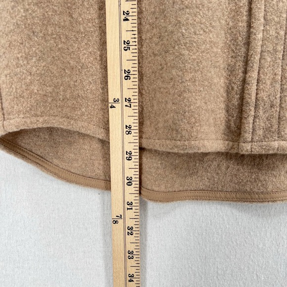 ARITZIA BABATON Pelli Jacket Womens XS Camel Tan Shacket Merino Wool Oversized - Picture 12 of 12
